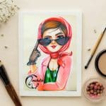 نقاشی فانتزی لنا