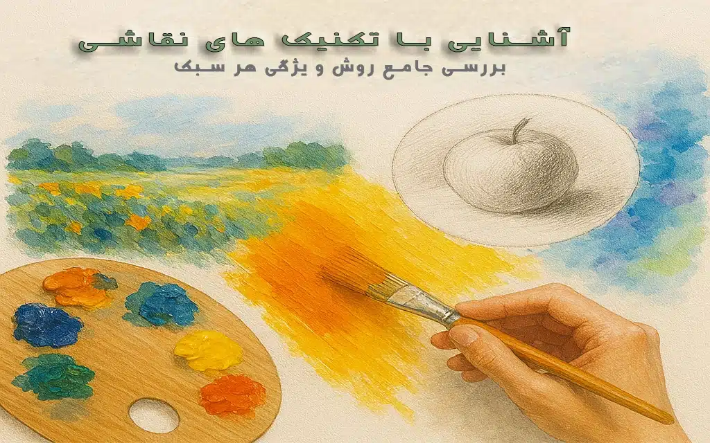 آشنایی با تکنیک های نقاشی